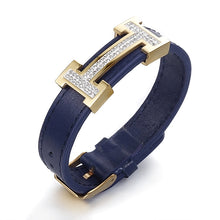 Charger l'image dans la galerie, Fancy Stainless steel &amp; Leather Bracelet
