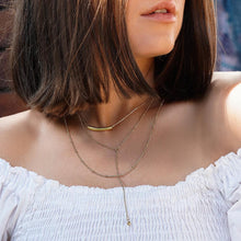 Load image into Gallery viewer, FLOATING BAR LAYERED Y-NECKLACE
