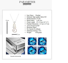 Load image into Gallery viewer, 925 Sterling Silver Circles Pendant Made with AAA-Zircon

