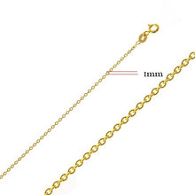 Load image into Gallery viewer, 10k Gold 1.0mm Rolo Chain
