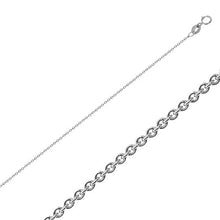 Load image into Gallery viewer, 10K White Gold 1.2mm Rolo Chain
