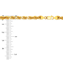 Load image into Gallery viewer, 10K Gold 4.0mm Diamond Cut Rope Bracelet
