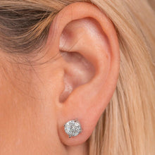 Load image into Gallery viewer, 14K LAB CREATED DIAMOND STUD EARRINGS (0.50CTW-2.00CTW)
