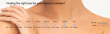 Load image into Gallery viewer, Round Bezel White14K Gold Diamond Solitaire Pendant
