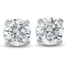 Load image into Gallery viewer, 14K LAB CREATED DIAMOND STUD EARRINGS (0.50CTW-2.00CTW)
