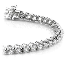 Load image into Gallery viewer, Diamond Bracelet In White Gold  U-Prong (1.00 Ctw)
