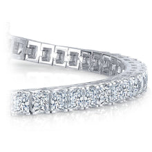 Load image into Gallery viewer, Diamond Princess Tennis Bracelet In White Gold (4.00 Ctw)
