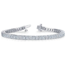 Load image into Gallery viewer, Diamond Princess Tennis Bracelet In White Gold (4.00 Ctw)
