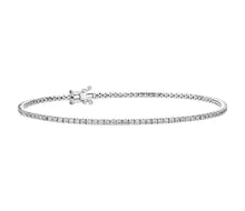 Load image into Gallery viewer, Four Prong Diamond Tennis Bracelet In 14K White/Yellow Gold (1.00 Ctw)

