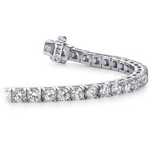 Load image into Gallery viewer, Diamond Tennis Bracelet In White Gold 4 PRONGS 4.00 CTW
