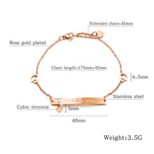 Load image into Gallery viewer, Fancy Stainless steel 'I Love You" Bracelet
