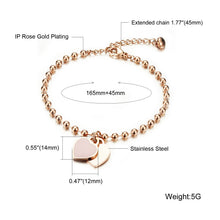 Load image into Gallery viewer, Fancy Stainless steel HEART Bracelet
