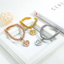 Load image into Gallery viewer, Fancy Stainless steel HEART Bracelet
