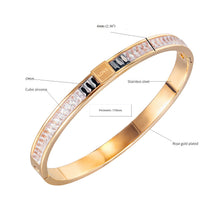Load image into Gallery viewer, Fancy Stainless steel "Love" Bracelet Cubic zirconium
