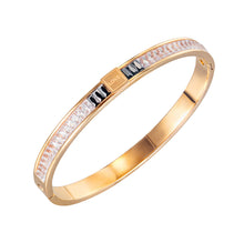 Load image into Gallery viewer, Fancy Stainless steel "Love" Bracelet Cubic zirconium

