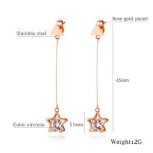 Load image into Gallery viewer, Fancy stainless steel STAR Earrings
