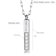 Load image into Gallery viewer, BAR CZ NECKLACE
