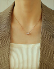 Load image into Gallery viewer, CYLINDER CZ NECKLACE
