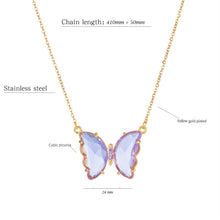 Load image into Gallery viewer, BUTTERFLY CZ NECKLACE
