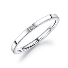 Load image into Gallery viewer, Stainless Steel Gold Plated Solitaire RING WITH CZ
