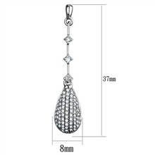 Load image into Gallery viewer, 925 Sterling Silver Earrings Rhodium Women AAA Grade CZ Clear
