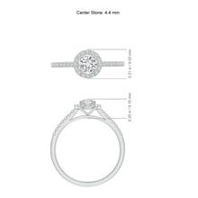 Load image into Gallery viewer, Round Diamond Halo Engagement Ring
