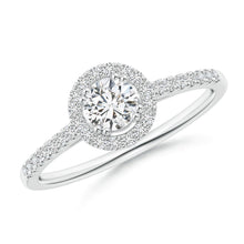 Load image into Gallery viewer, Round Diamond Halo Engagement Ring
