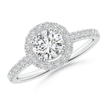 Load image into Gallery viewer, Round Diamond Halo Engagement Ring
