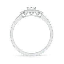 Load image into Gallery viewer, Princess-Cut Diamond Halo Engagement Ring
