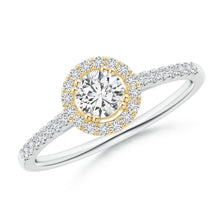 Load image into Gallery viewer, Round Diamond Halo Engagement Ring

