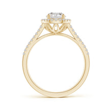 Load image into Gallery viewer, Round Diamond Halo Engagement Ring (Splite)

