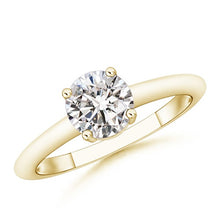 Charger l'image dans la galerie, Diamond Solitaire Engagement Ring 14K Yellow Gold
