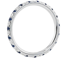 Load image into Gallery viewer, Sapphire and Diamond Eternity Ring
