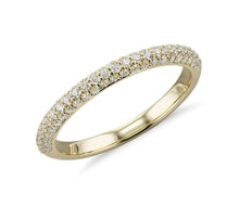 Load image into Gallery viewer, Diamond Wedding Micropavé Ring in 14K Yellow Gold (1/3 ctw.)
