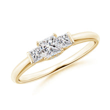 Load image into Gallery viewer, 3-Stone Princess Cut Diamond Engagement Ring
