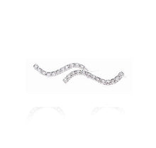 Load image into Gallery viewer, WAVE DIAMONDS EARRING (0.13CTW) 10K Or 14K Gold
