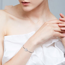Load image into Gallery viewer, 925 Silver Triangle Bangle Pave with AAA-Zircon Made with "Crossfor Component"-Dancing Stones
