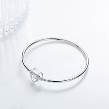 Load image into Gallery viewer, 925 Silver Triangle Bangle Pave with AAA-Zircon Made with "Crossfor Component"-Dancing Stones
