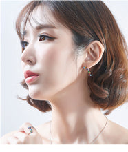 Load image into Gallery viewer, 925 Sterling Silver Multi colors Earrings Made with Crystal From Swarovski(R)
