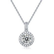 Load image into Gallery viewer, 925 Sterling Silver Pendant Made with Moissanite

