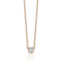 Load image into Gallery viewer, BEZEL DIAMOND NECKLACES (0.10CTW) 14K Gold
