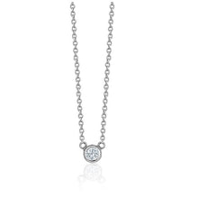 Load image into Gallery viewer, BEZEL DIAMOND NECKLACES (0.10CTW) 14K Gold
