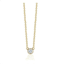 Load image into Gallery viewer, BEZEL DIAMOND NECKLACES (0.10CTW) 14K Gold
