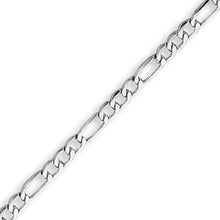 Load image into Gallery viewer, Sterling Silver 7.0 mm Figaro Bracelet
