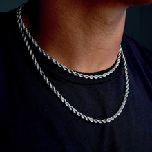 Load image into Gallery viewer, Sterling Silver 4mm Rope Chain
