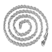 Load image into Gallery viewer, Sterling Silver 4mm Rope Chain
