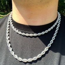 Load image into Gallery viewer, Sterling Silver 6mm Rope Chain
