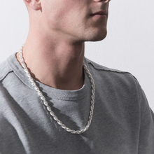 Load image into Gallery viewer, Sterling Silver 7mm Rope Chain
