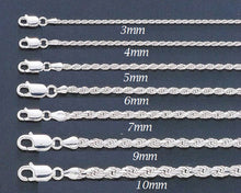 Load image into Gallery viewer, Sterling Silver 7mm Rope Chain
